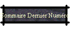 Sommaire Dernier Numéro